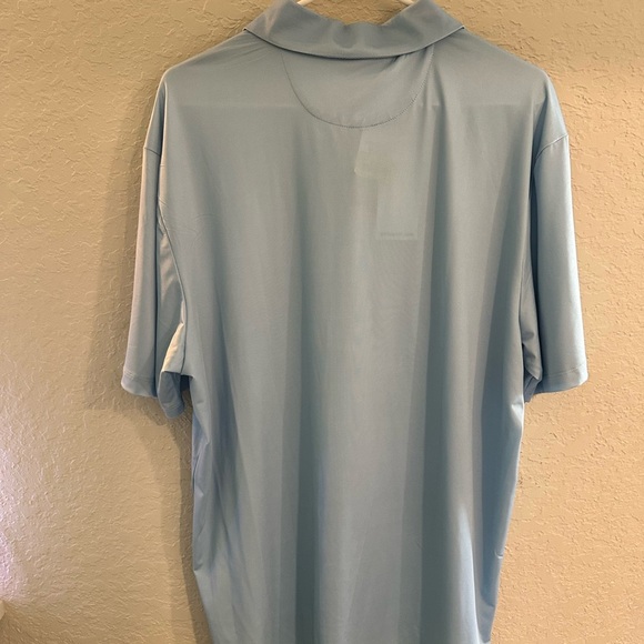 Yatta Golf Men's Polo Short Sleeve Shirt XLarge Frost Delay Stripe Blue - Picture 3 of 6